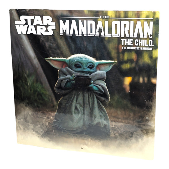 2021 Star Wars The Mandalorian The Child 16 Month Calendar NEW - Picture 1 of 3